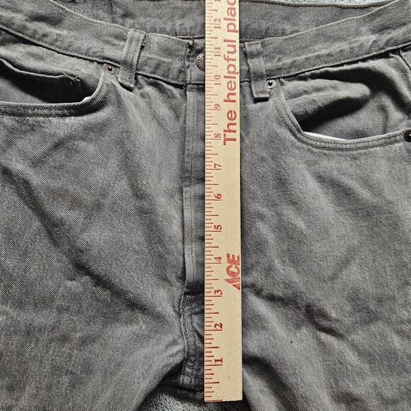 Vintage Levis 501 Made In Usa 32x30 Button-Fly Straight Gray Batwing Tag - Picture 10 of 11